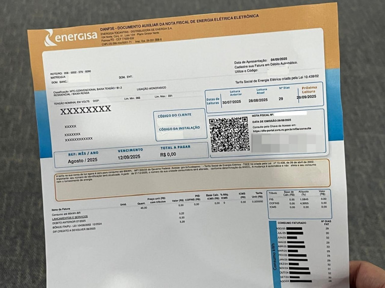 quase 94 mil famílias no Tocantins estão fora do benefício — Desconto de até 100% na energia